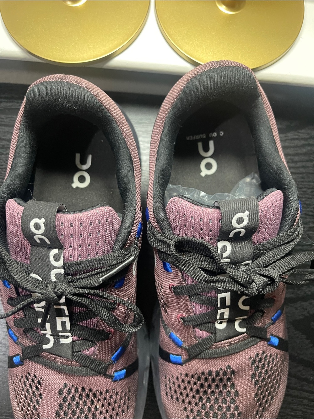 On Running Women's CloudSurfer in Black and purple 9 - Picture 8 of 9